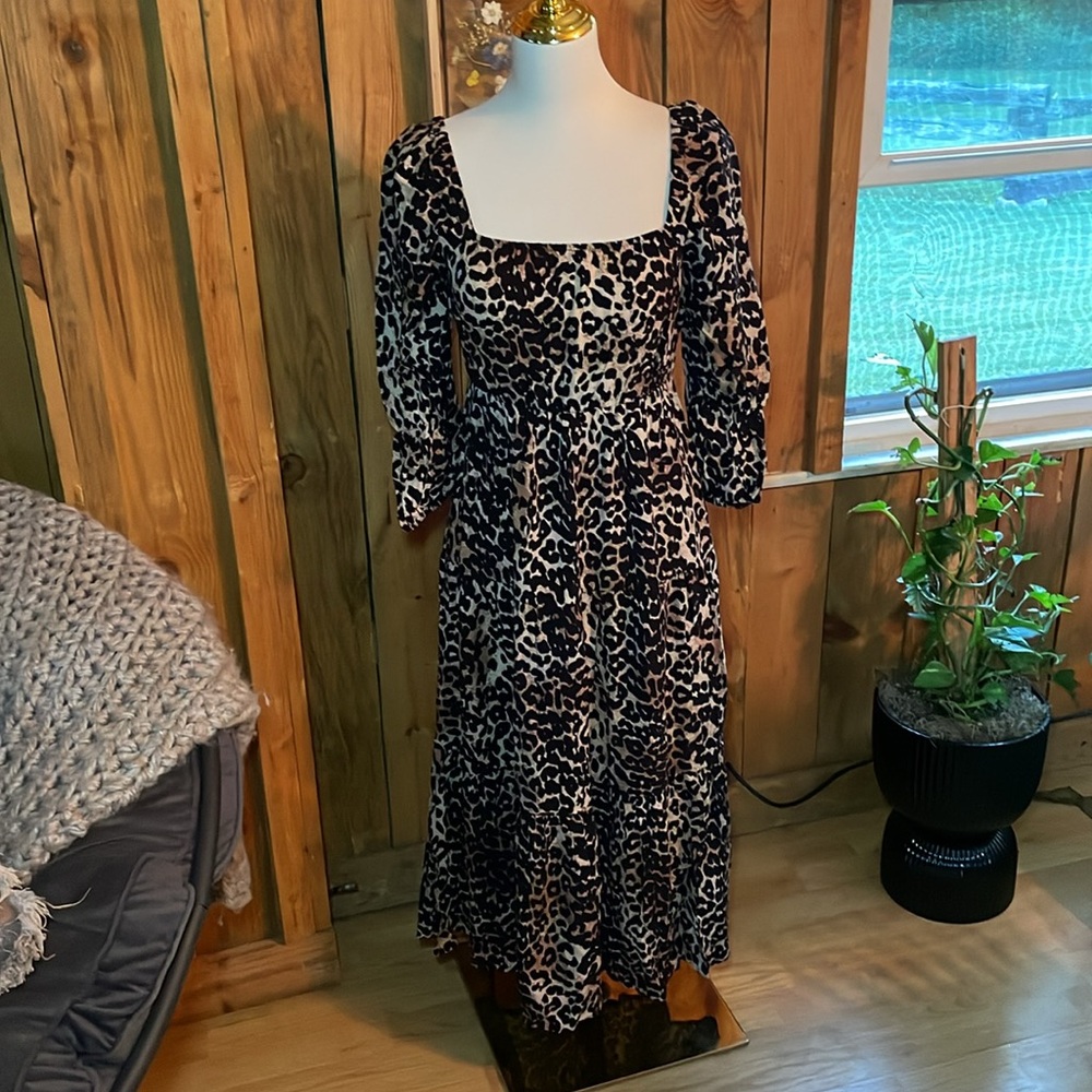 The Drop Leopard Print Women's Dress
